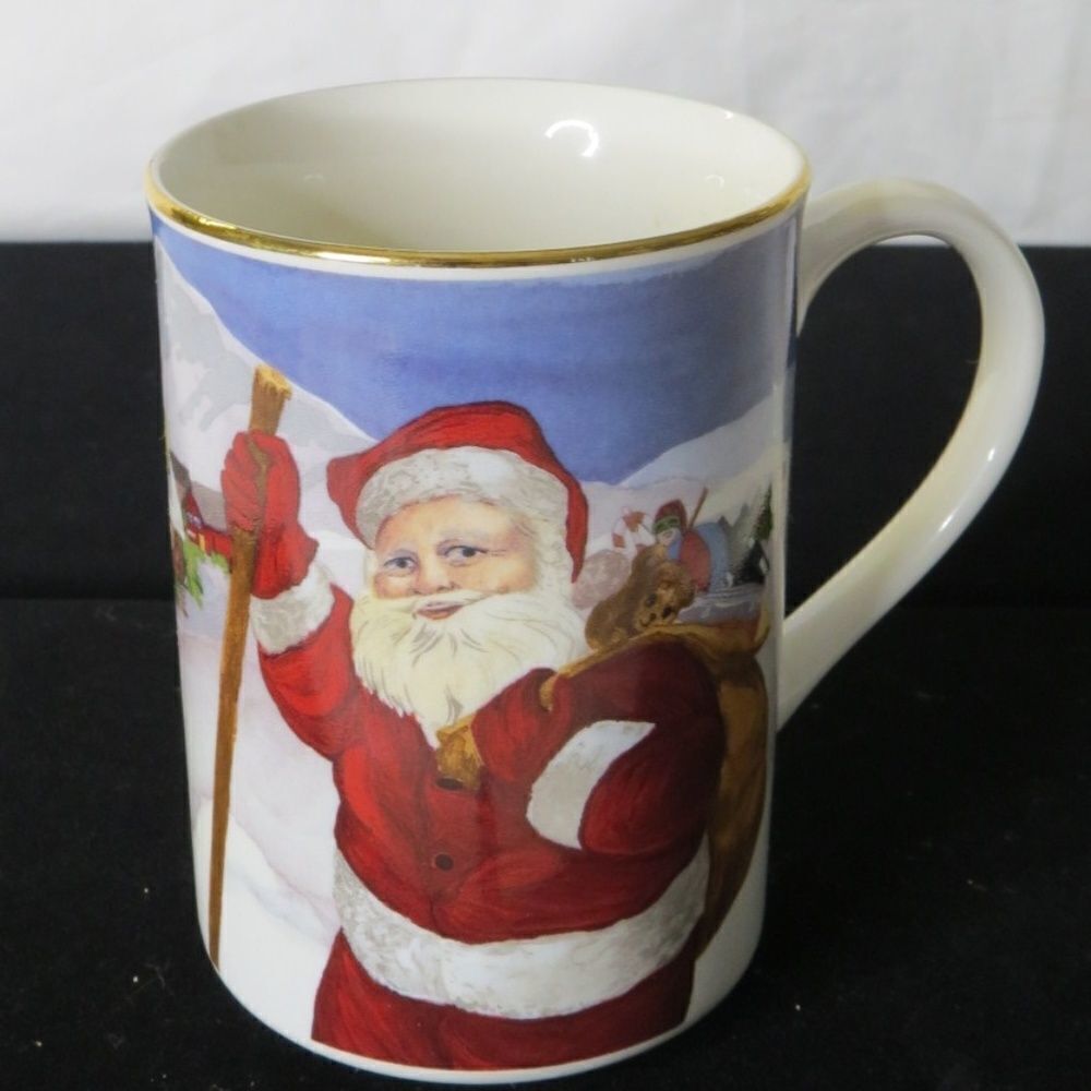 𝅺american Atelier Santa 5052 Porcelain Coffee Mug